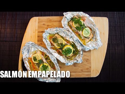 Video: Salmón En Papel De Aluminio