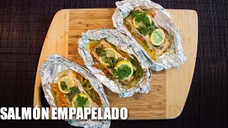 Salmón empapelado