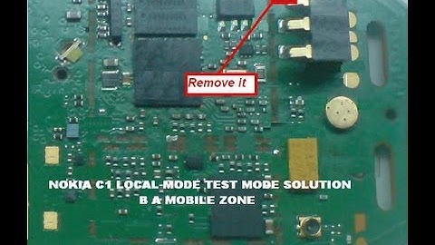 How to Nokia C1 Local Test Mode Solution Circuit