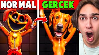 POPPY PLAYTİME KARAKTERLERİNİN GERÇEK YÜZLERİ 😱 - Catnap, Dogday, Huggy Wuggy