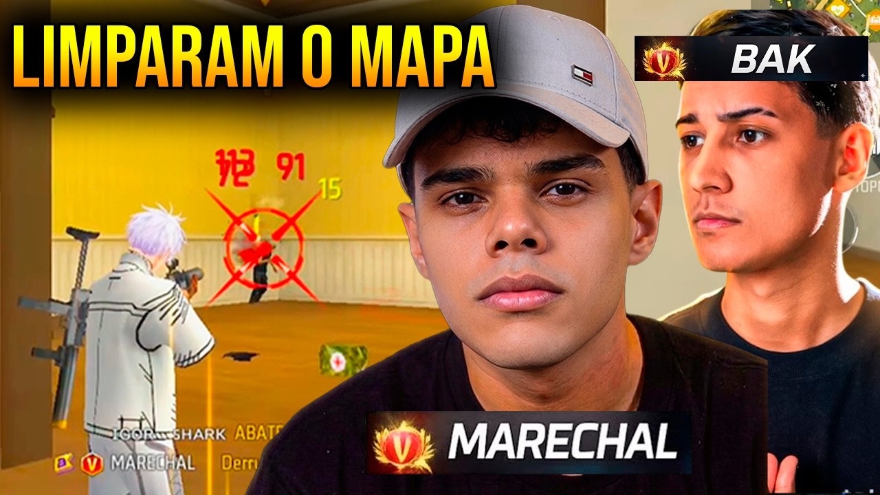 LIMPARAM O MAPA - MARECHAL E BAK FIZERAM A LIMPA NO MAPA! FREE FIRE - NINJA CLIPS