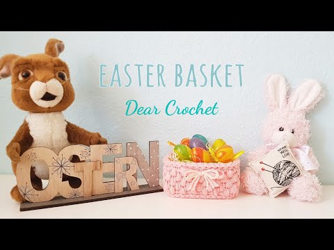 [코바늘 바구니]이스터데이 사각 바구니  English pattern(Crochet <strong>Easter</strong> Basket)