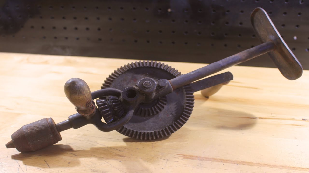 Antique Hand Drill Tool Restoration 