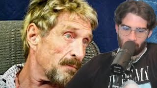 Hasanabi Reacts To John McAfee: The Craziest Man In Tech (Part 3/4) | Oki's Weird Stories