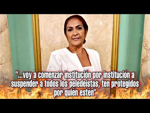 Circula audio gobernadora prov. Duarte donde dice suspenderá peledeistas nombrados en el gobierno