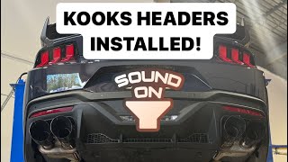 SOUNDS INSANE! KOOKS HEADERS 2024 Dark Horse MUSTANG! *1st PULLS