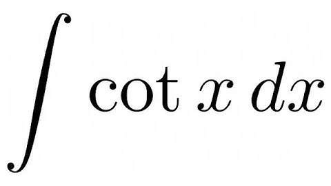 Integral of cotx