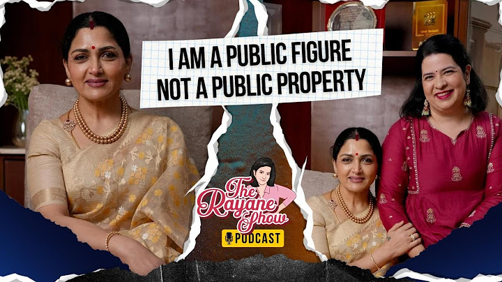 Kushboo Sundar: A Life of Trauma, Love & Unshakable Strength | The Rayane Show Season Finale