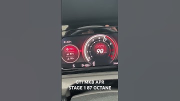 Volkswagen golf GTI 2024 mk8 with APR stage 1 87 octane high torque tune. 60-170 #gtiperformance