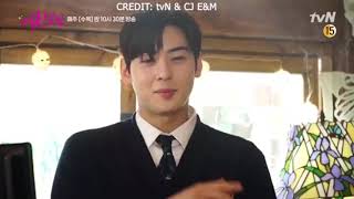 Cha Eun Woo Ottoke Song Aegyo Behind the Scene| True Beauty Resimi