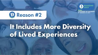 “5 Reasons Why” The NEW Stewards of Children®! #2: It Includes More Diversity of Lived Experience