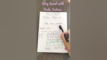 In 10 seconds: Algebra Magic in finding a cube of a number.