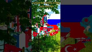 Europe But Yellowin Flag Turn Into Redcolors map flag shorts geography