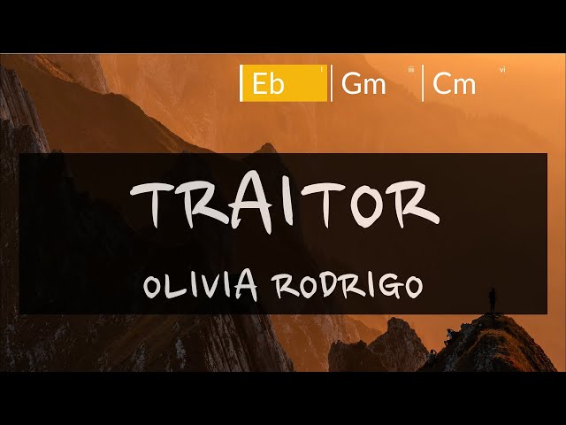 Olivia Rodrigo - traitor Chords - Chordify