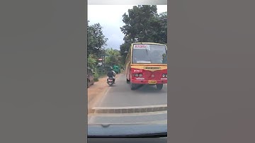 The KSRTC Scare [All footage is shared for public awareness and road-safety education.] #blindcurve