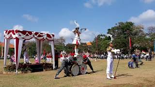 DRUMBAND GITA WIBAWA ADHI BHAKTI-POLTRADA BALI DALAM UPACARA HARHUBNAS