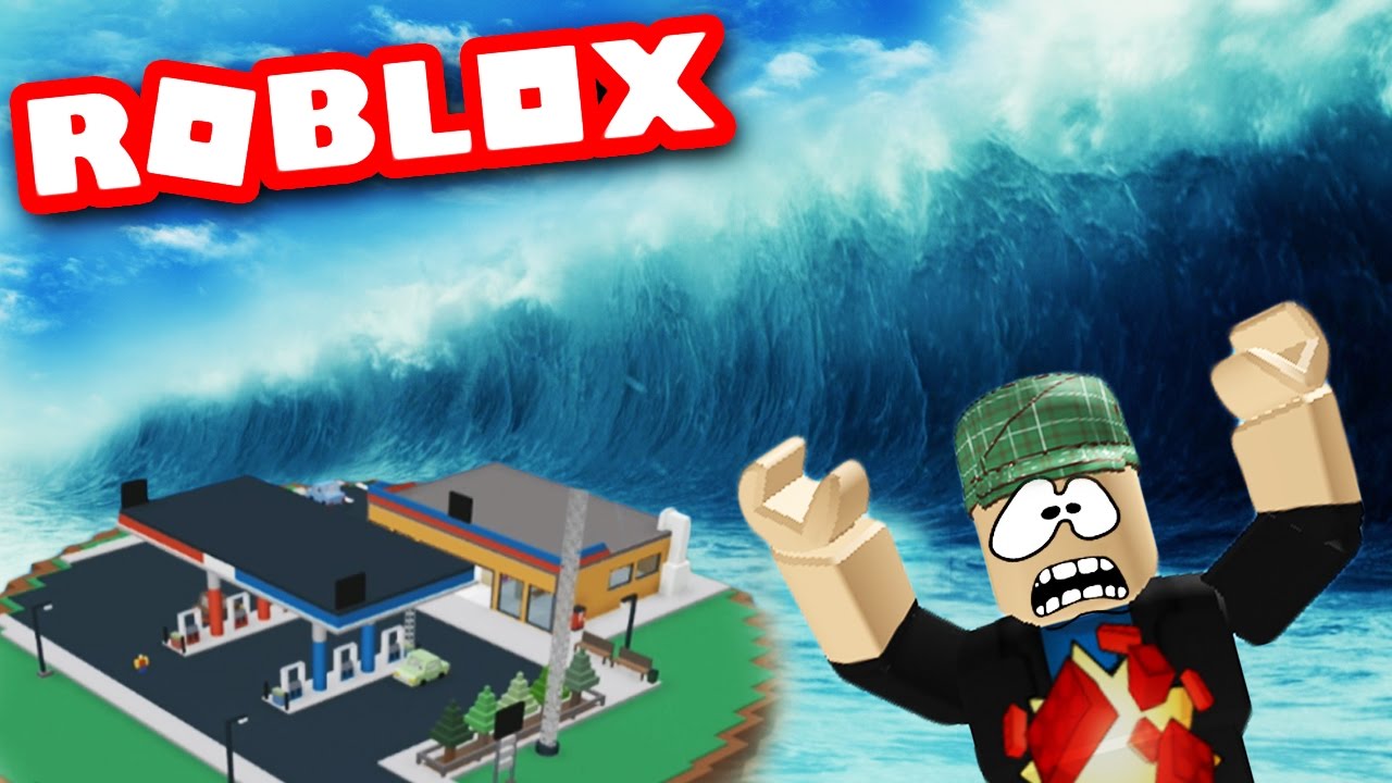 Surviving A Massive Tidal Wave Lets Play Roblox Roblox Natural Disaster Survival Gameplay - you survive the ink flood roblox
