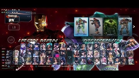 NEW GAMEHUB EMULATOR ANDROID ANTUTU Tekken7 hulk iron man GAMEPLAY 