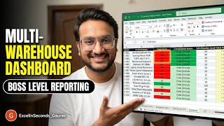 Excel Mein Multi Warehouse Management + Dashboard Summary | Hindi Tutorial | Part 3