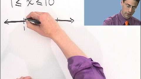 Inequalities and Interval Notation, Part 1