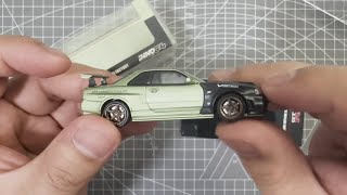 Unboxing INNO64 1:64 Nissan Skyline GT-R R34 Omori Factory Clubman Race Spec