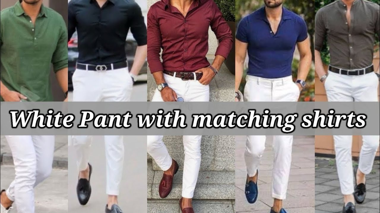 White Pant with matching shirt for boys and men #outfit #fashion # ...
