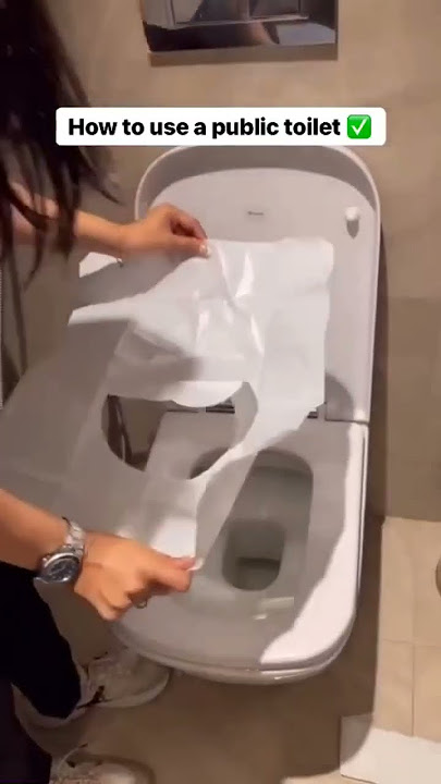 How To Use Public Toilets While Travelling | Travel Essentials By Sirona Hygiene | Sirona #Shorts