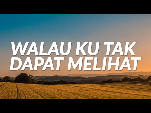 Walau Ku Tak Dapat Melihat (Lyrics) class=