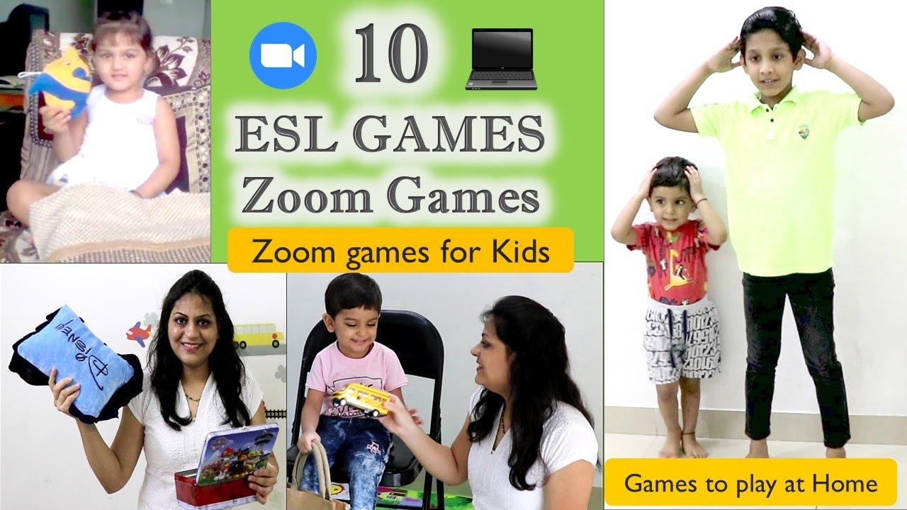 ESL Games for Online Classes  10 Easy Games For Online Zoom Classes -  Videos For Teachers 