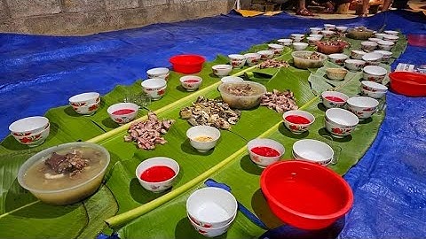 Đại tiệc măng rừng trên đỉnh Phiêng Luông toàn món ngon. Nguyễn Tất Thắng