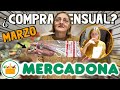 Compra Mensual:MERCADONA (Marzo 2024) 🛒🍊| LorenaAndCia