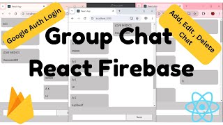 Group Chat in React with Firebase || Chat App in React  || React || Firebase