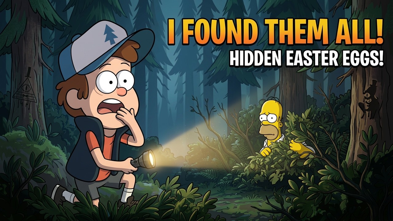 I Found ALL Easter Eggs From Other Media HIDDEN Inside Gravity Falls!