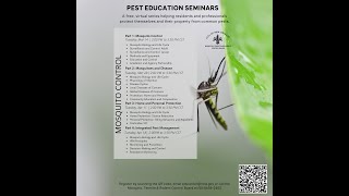 Pest Education Series on Mosquito Control