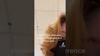 Showing the difference between fake goth and REAL goth