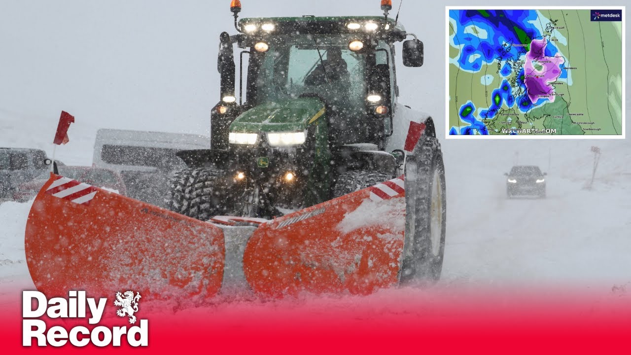 Weather maps predict exact date 20cm snow to hit Scotland as Met Office ...