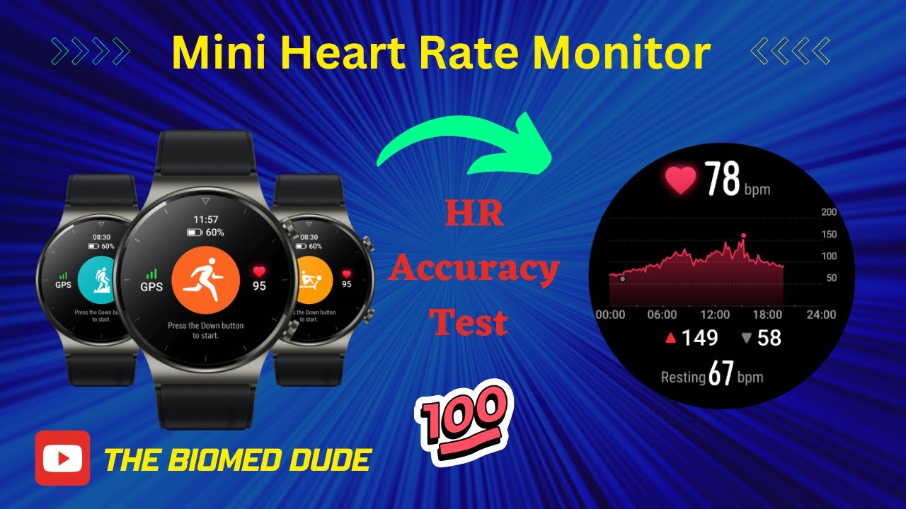 Heart Rate on your wrist 24/7 Monitoring watch Huawei GT 2 pro
