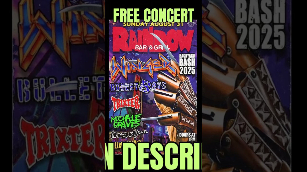 FREE CONCERT ALERT at the world famous Rainbow Bar & Grill in  Hollywood, more info in description