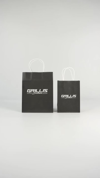 Custom Logo Gift Bags-Black Kraft Gift Paper Bags With Logo for ...