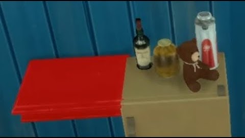 Sims 4: Red Shelf ♥How to clutter surfaces | Puking king