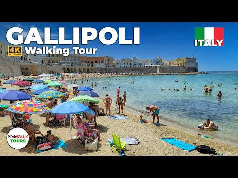 Gallipoli, Italy Walking Tour - 4K - with Captions - Prowalk Tours