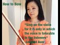 Tips of How to bow a great sound.