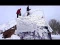 Amazing Roof Snow Removal Tools ! Train Snow Plow ! Huge Avalanches Compilation