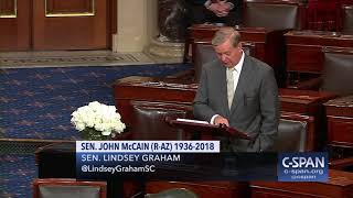 Sen. Lindsey Graham tribute to Sen. John McCain (C-SPAN)