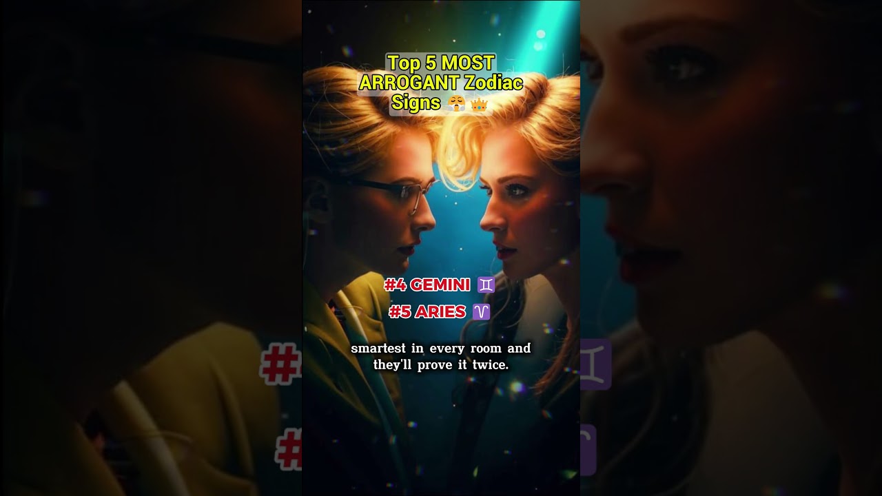 Top 5 Most Arrogant Zodiac Signs 😎🔥 | Confidence or Just Cocky?