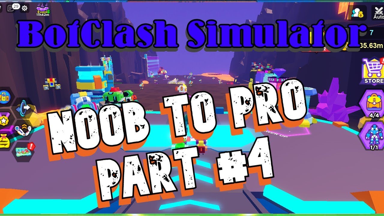 Roblox BotClash Simulator | bot clash simulator noob to pro Part 4