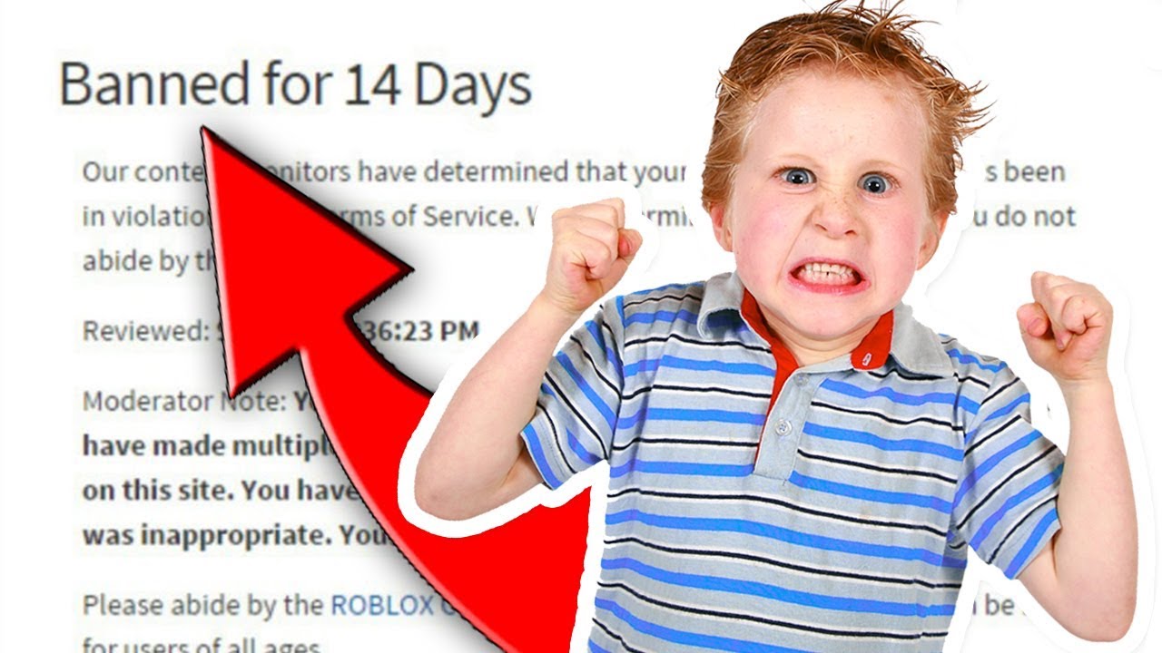 Kids Who Got Banned On Roblox Forever Youtube - kid gets banned from roblox for hacking