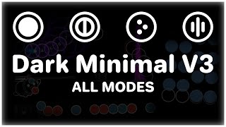 I made the cleanest looking mixed skin | osu! Dark Minimal V3