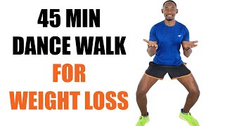 45 Minute WALK DANCE Cardio Workout for Weight Loss (No Jumping, No Equipment, Apartment-Friendly)