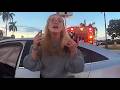 Most Annoying Spoiled Drunk Brat Crashes 3 Cars, Barely Able to Talk Loses Her Mind & Creates Chaos